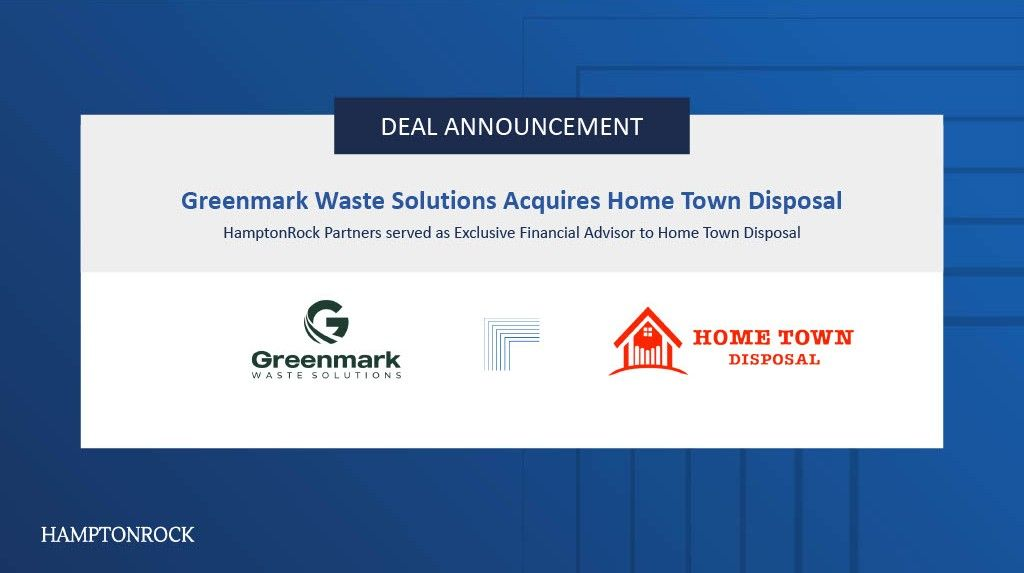 HamptonRock Partners serves as financial advisor to Greenmark Waste Solutions