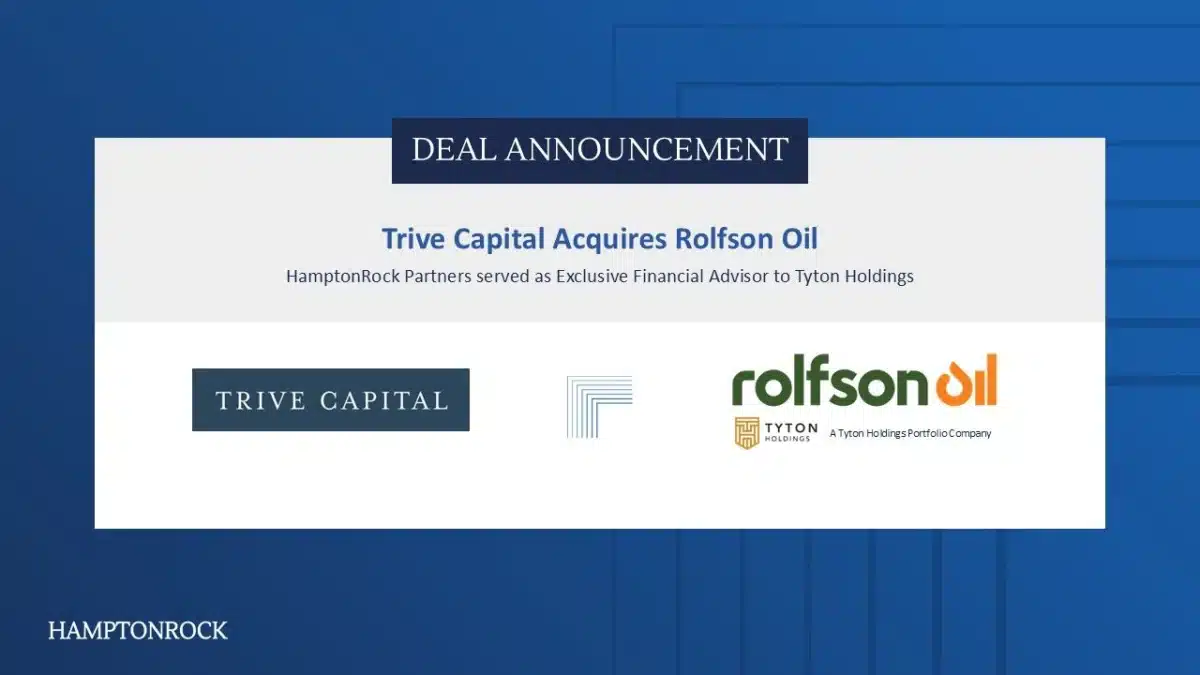 HamptonRock Partners serves as financial advisor to Tyton Holdings