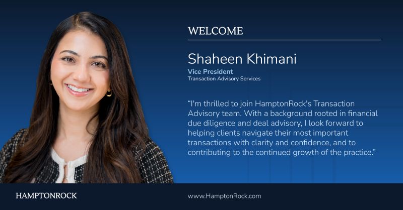 HamptonRock Hires Shaheen Khimani